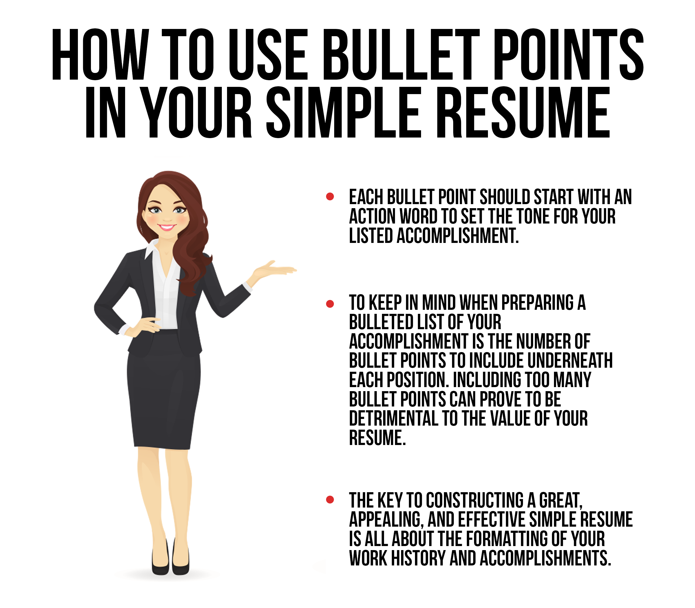 Simple Resume Format | Using Bullet Points In Your Simple Resume